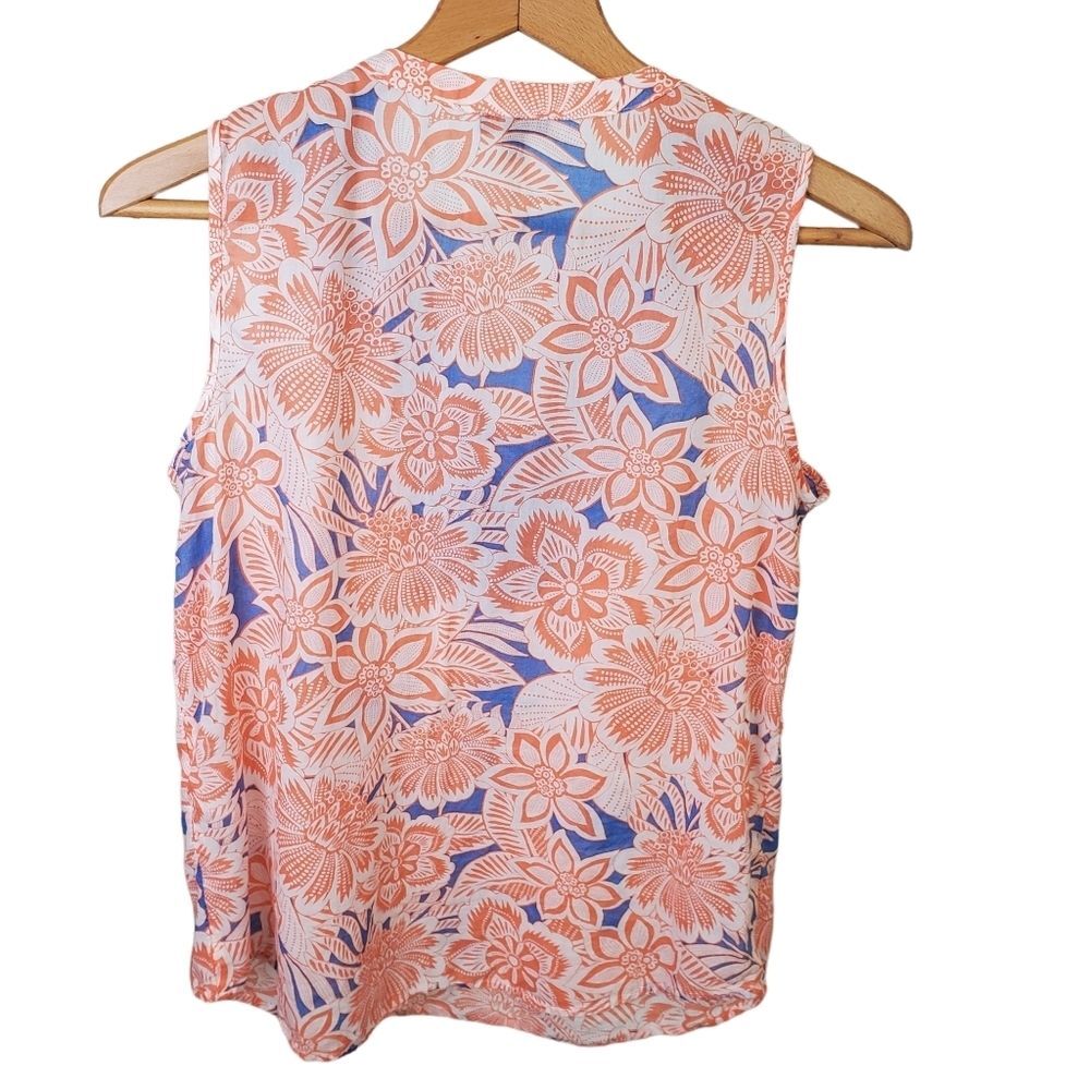 Talbots Patterned Embroidered Top Size Small - Picture 3 of 7